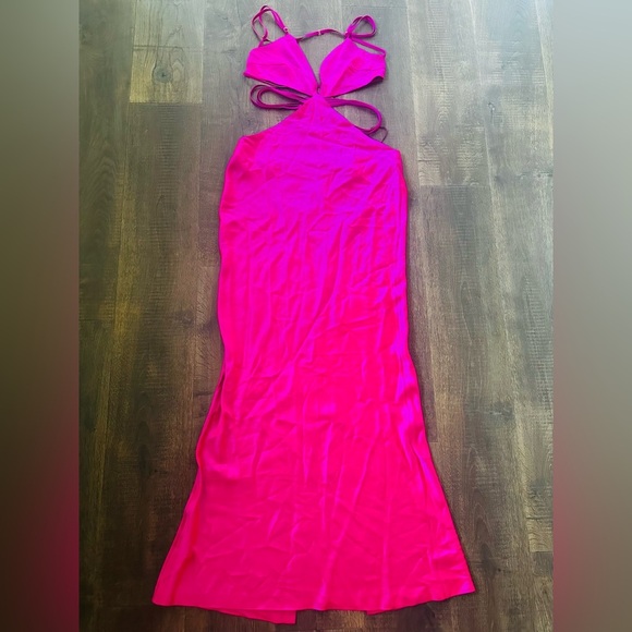 Retrofete Selma Dress | NWT | Large | Neon Pink - Picture 6 of 9
